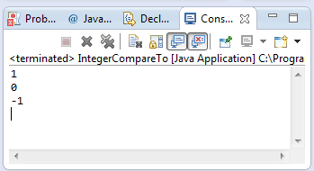 java integer compareto method example