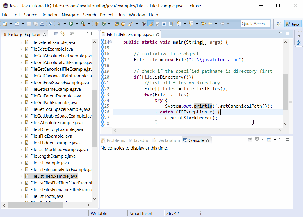 java file handling projects