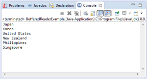 BufferedReader Read File Output