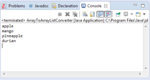 Java array to arraylist conversion example