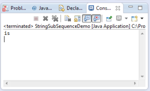 java string subsequence method example