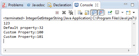 java integer getInteger(string nm, Integer val) method example