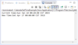 Java Calendar setTime(Date date) method example