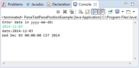 SimpleDateFormat parse(String text,ParsePosition pos) method example