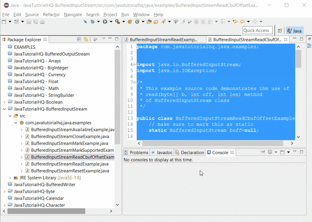 Tutorialspoint Java