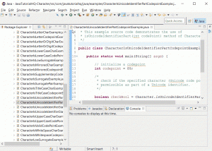 java Character isUnicodeIdentifierPart(int codePoint) example output